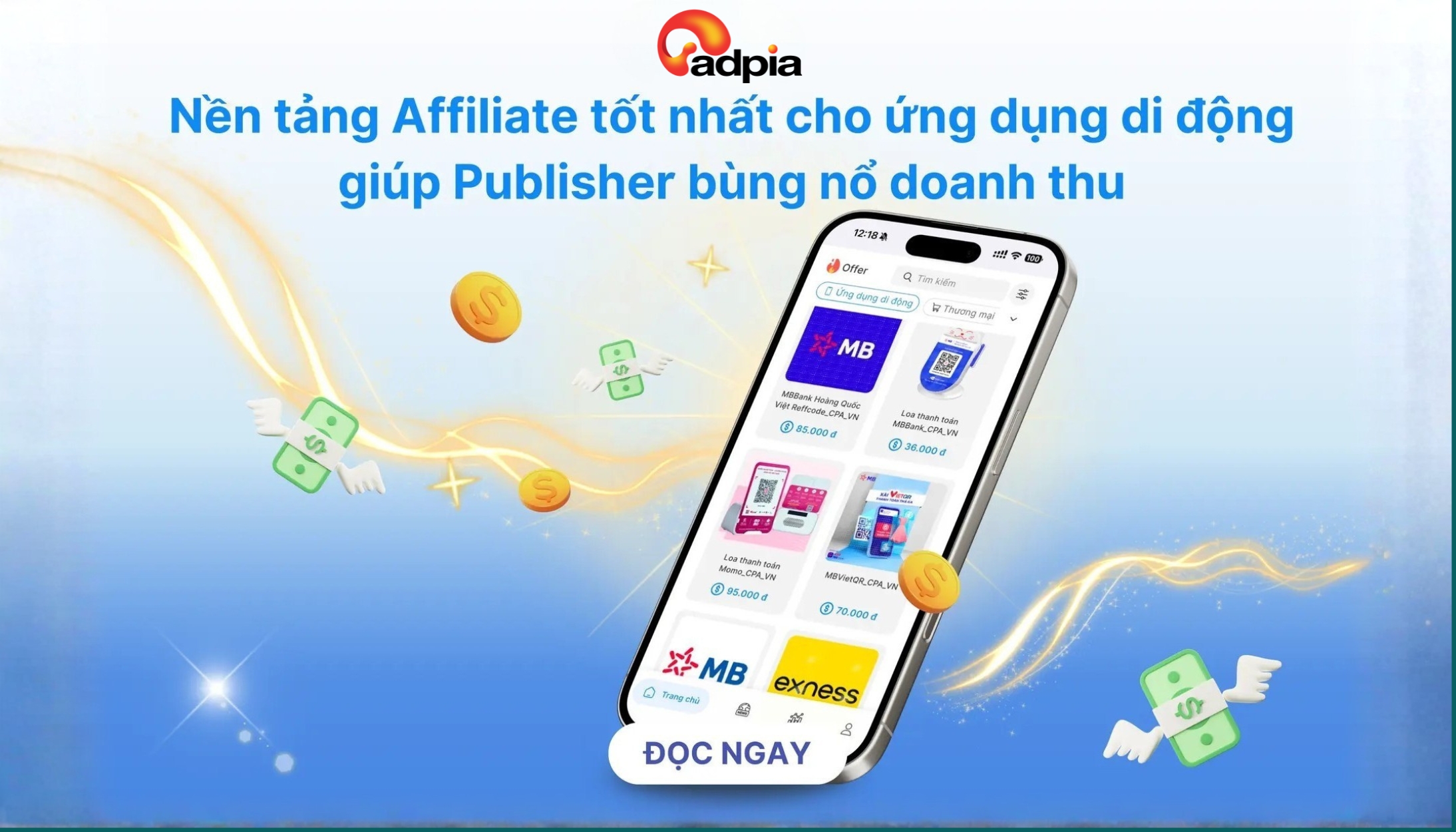 Nền tảng Affiliate phù hợp nhất với ứng dụng di động giúp Publisher tăng trưởng doanh thu